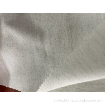 polyester rayon spandex slub efek crepe fabric untuk wanita